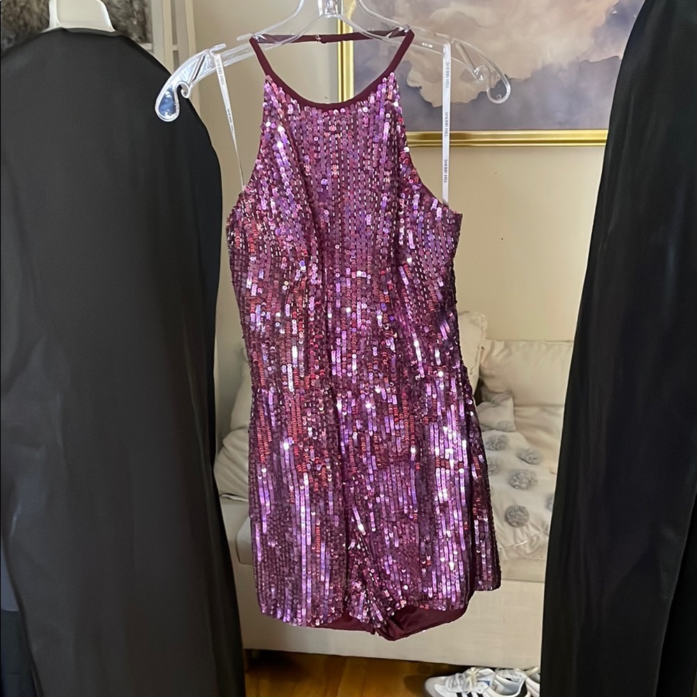 Sherri Hill Elegant Burgundy Dress